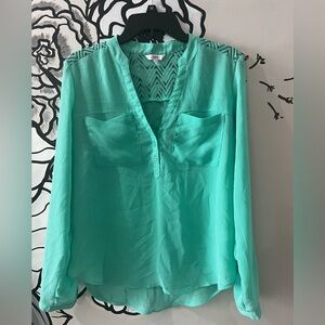 Candie’s Sheer button up Blouse